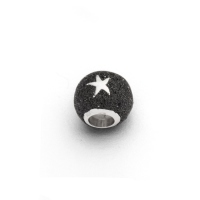 DUR Schmuck Bead LAVASAND, Silber 925/- rhod. (P3193) Wechselperle