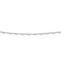 DUR Schmuck Kette FANTASIE 1,2 mm Silber 925/- rhodiniert (K3031) - Länge wählbar